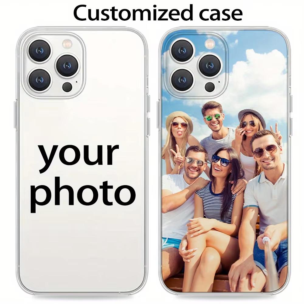 Funda de Teléfono Personalizada DIY con Foto y Patrón de TPU Para iPhone 17 16 15 14 11 Pro Max Plus 13 12 Mini 16E 17 Air XS Max XR Transparente Blanda