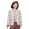 Elegant Mother's Spring Jacket: 2026 New Middle-aged Round Neck Cardigan for Mother's Day