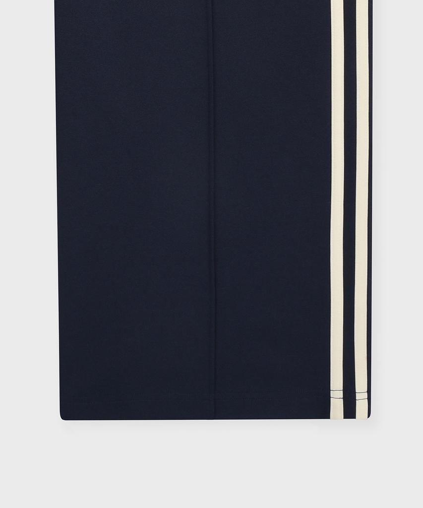 FALLETT Color-Block Knit Track Pants Navy