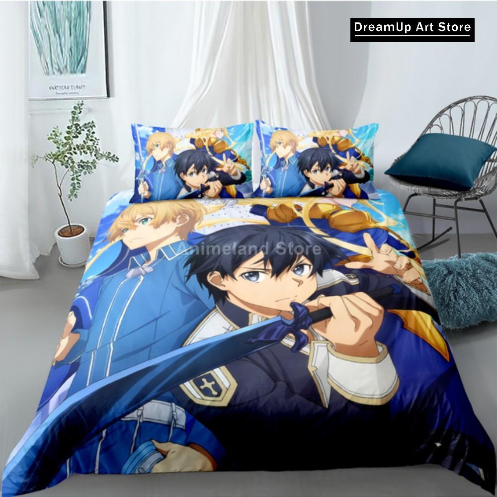 3D Print Fashion Anime Sword Art Online Bedding Set Boys Girls Twin Queen Full Size Duvet Cover Pillowcase Bed Adult Bedroom