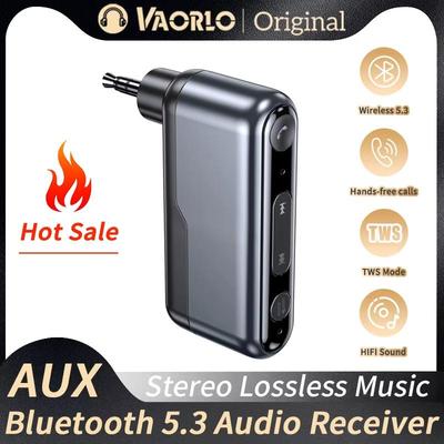 Samochodowy odbiornik audio AUX Bluetooth 5.3 3.5mm HIFI Stereo Bezstratny Muzyka Bezprzewodowy Adapter Obsługa Trybu TWS Z Mikrofonem Do Głośnika Samochodowego