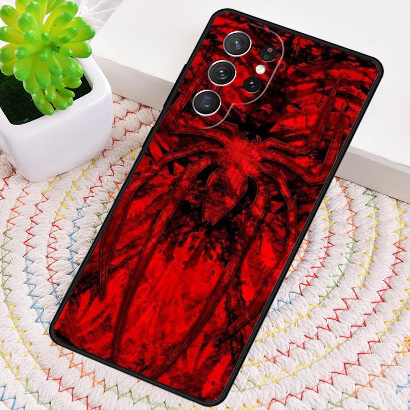 Red Spider Cool TPU Phone Case For Samsung Galaxy note 10 pro S26 S25 S24 S23 S22 Ultra Plus S21 FE S20 Shockproof Cover