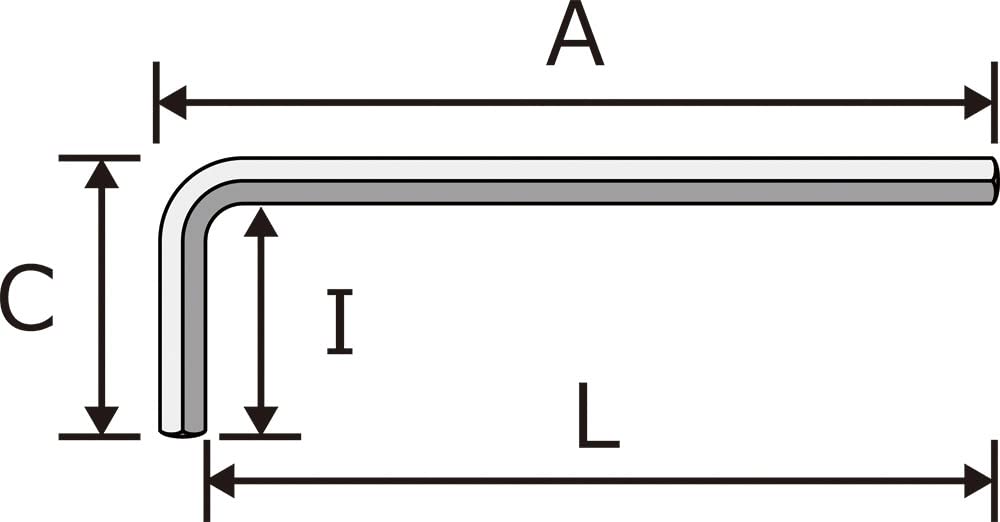 SIGNET Hex Key Set with Holder 35064 13-Piece (0.7-6mm)