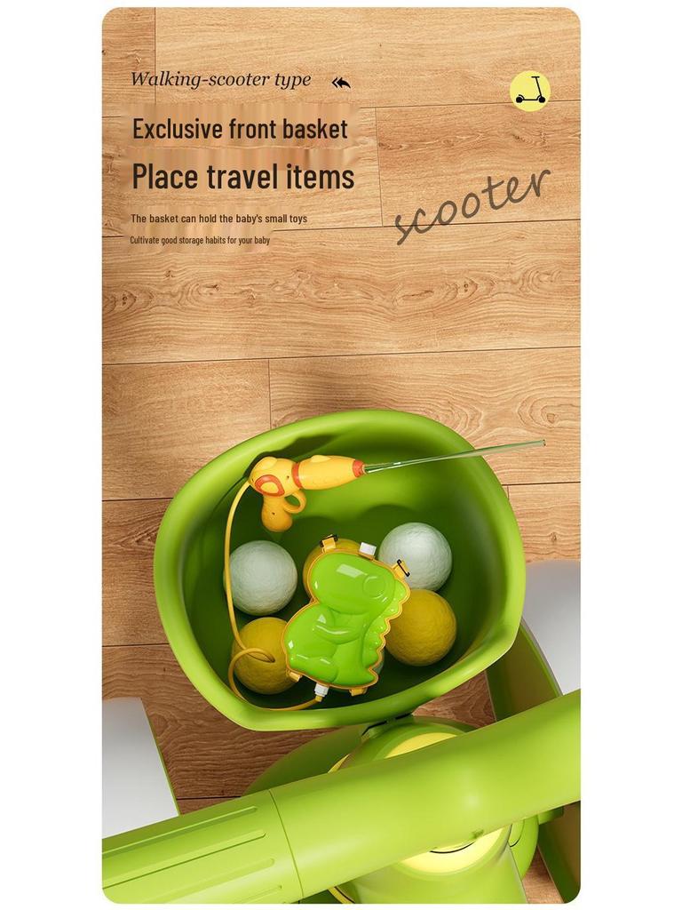 Loopfiets voor peuters 1-3 jaar: Loopfiets zonder pedalen & Vierwielige scooter