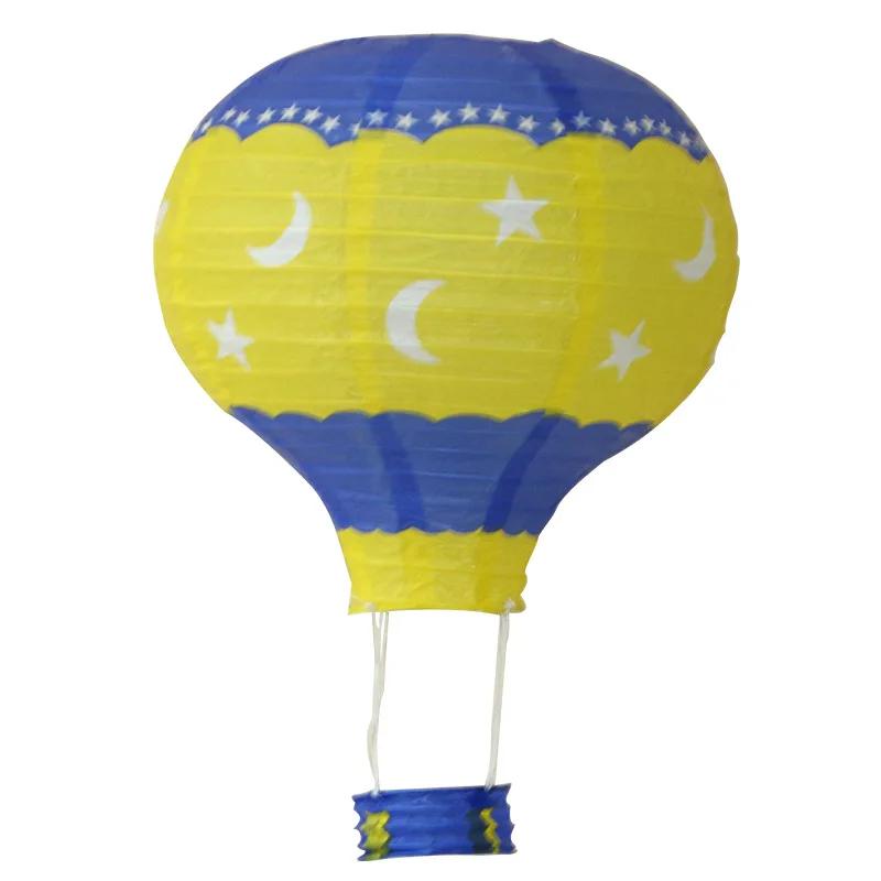 12" 30cm Rainbow Hot Air Balloon Paper Lanterns Ball Lampion Hanging White Wedding Decoration Lampshade Christmas Party Decor
