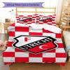 FC Utrecht  Pattern Bedding Quilt Set Quilt Cover Pillowcase Home Decoration Birthday Gift (1 * Duvet Cover + 2 * Pillowcase, Without Core)
