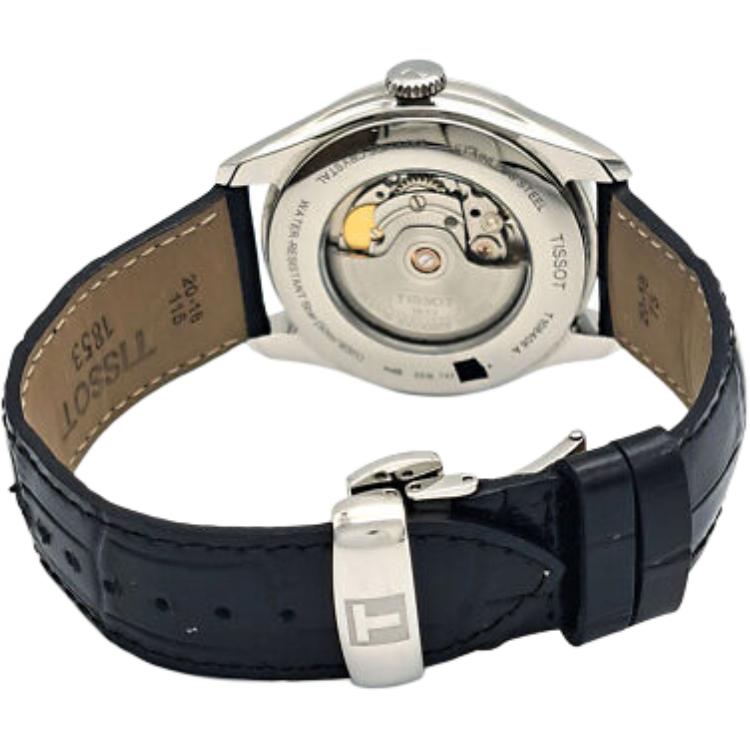 TISSOT Mechanical Movement 50 meter Water Resistance Men's Watches Watch 41mm Black Dial Stainless Steel Case T108.408.16.057.00
