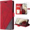 Protective Case - Samsung - Galaxy A12 - Red - Shockproof - Tempered Glasses Included