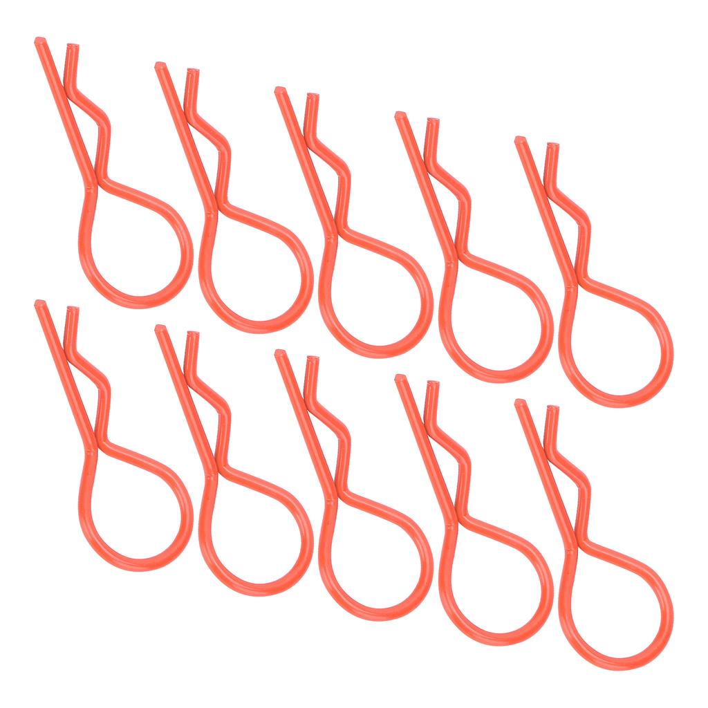 10Pcs 13MM RC Car   Clip RShape Metal Body Clips Pins for 1Celsius5 1Celsius6 1Celsius8 1Celsius10 RC Car(Blue )