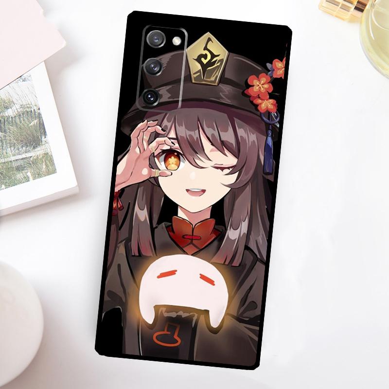 

Genshin Impact Hutao Case For Samsung Galaxy S24 S23 S22 Ultra S21 S20 FE Note 10 Plus Note 20 S8 S9 S10 Cover Galaxy S23