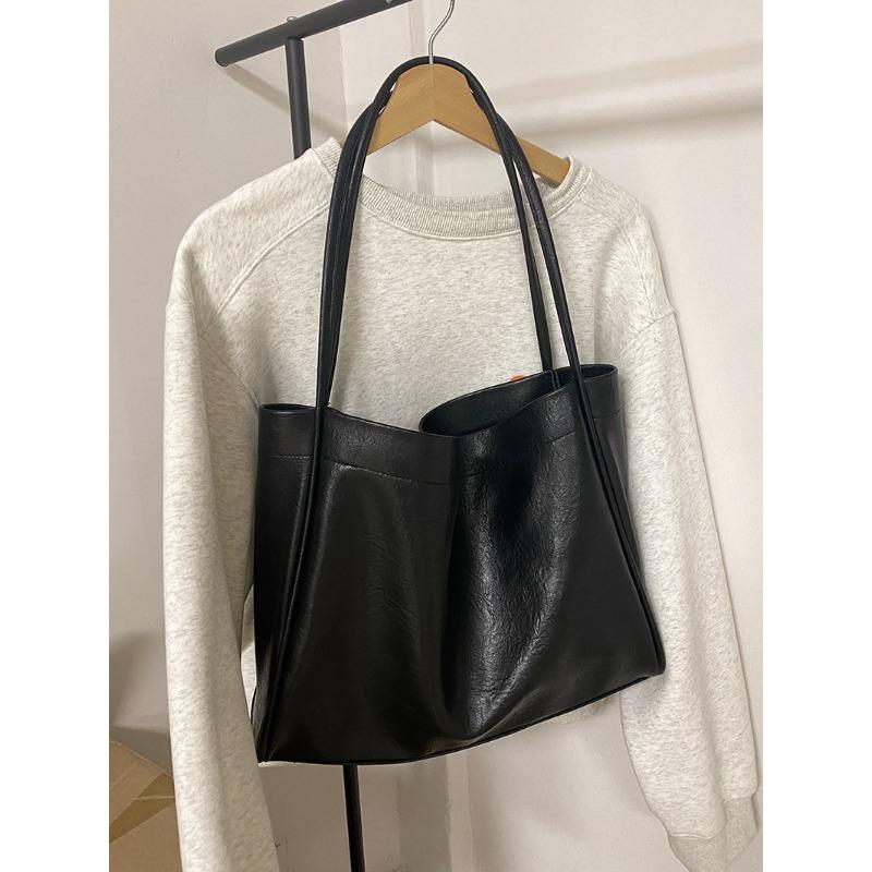 

Большая вместительная сумка для женщин, новая повседневная сумка из мягкой кожи для поездок на работу, модная сумка через плечо, сумка-тоут