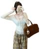 Chic Top Lace Long-sleeved T-shirt Women's New Sweet Spicy Inner Cover the Flesh Slimming Slim Bottoming Shirt