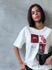 Women's Summer Casual Lazy Design Short Sleeve Letter Print T-Shirt