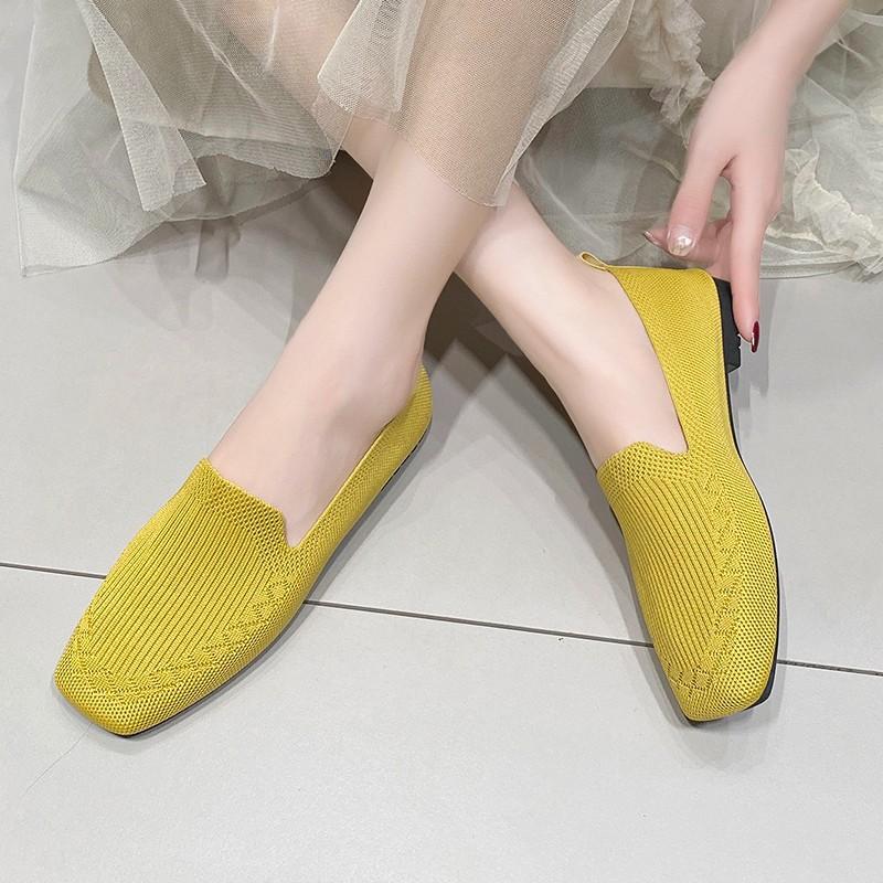 Summer new breathable mesh women's shoes casual and comfortable soft sole one-pedal women's shoes