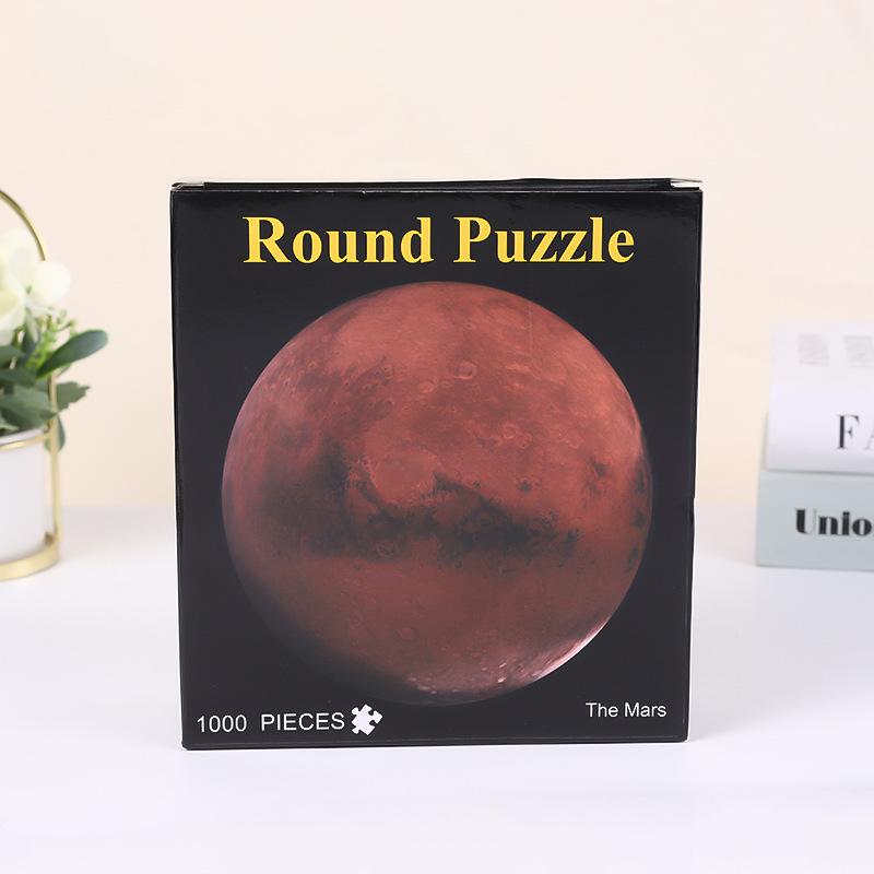 Starry Sky Space Traveler 1000-Piece Rainbow Moon and Earth Puzzle for Adults