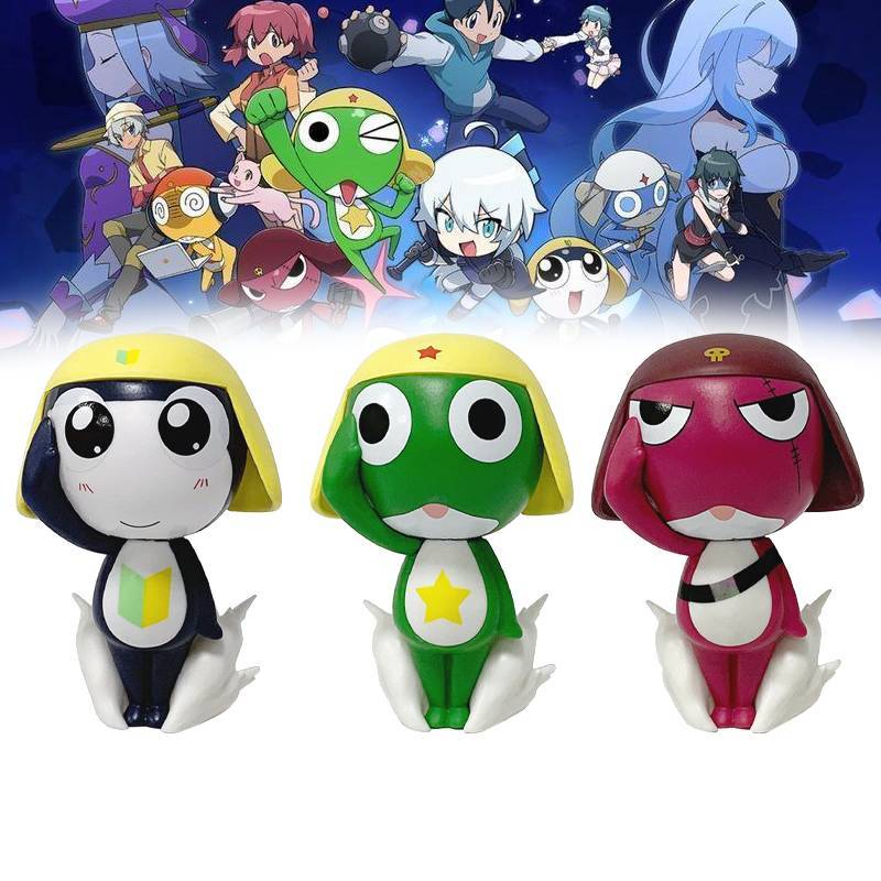 Cartoon Keroro Gunsou Pvc Toy Figure With Articulated Pose For Kids And Action Collectors