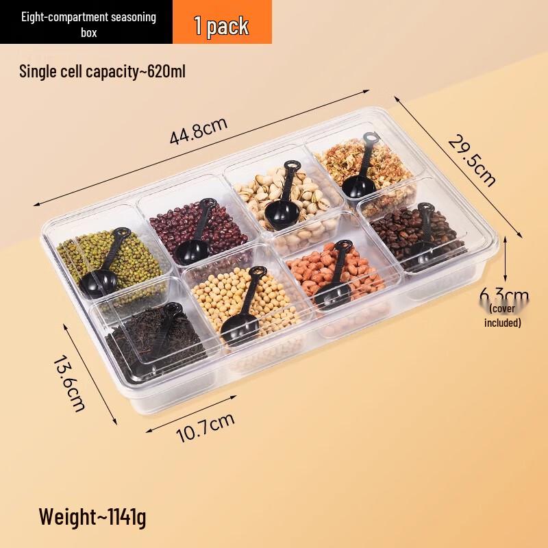 Shengbi Lai 8-Compartment Commercial Food Organizer