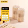 Siwan Gongli Disposable Wooden Bamboo Cake & Fruit Forks