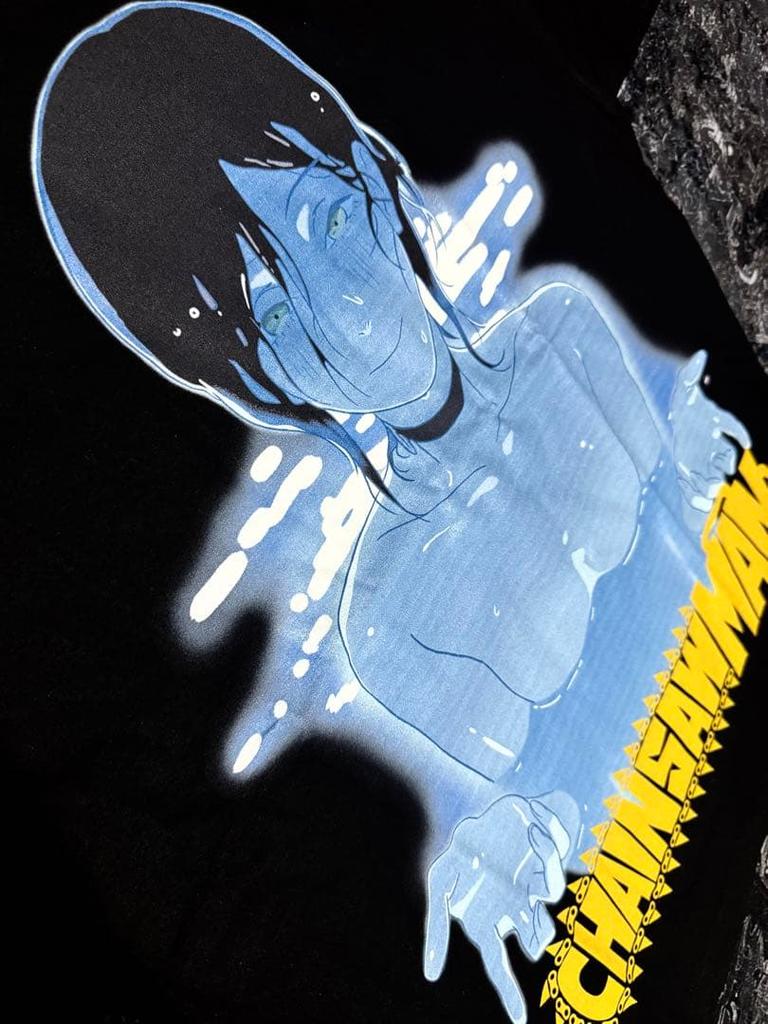 [USED] Chainsaw Man Reze Denji Anime T-shirt XL Black