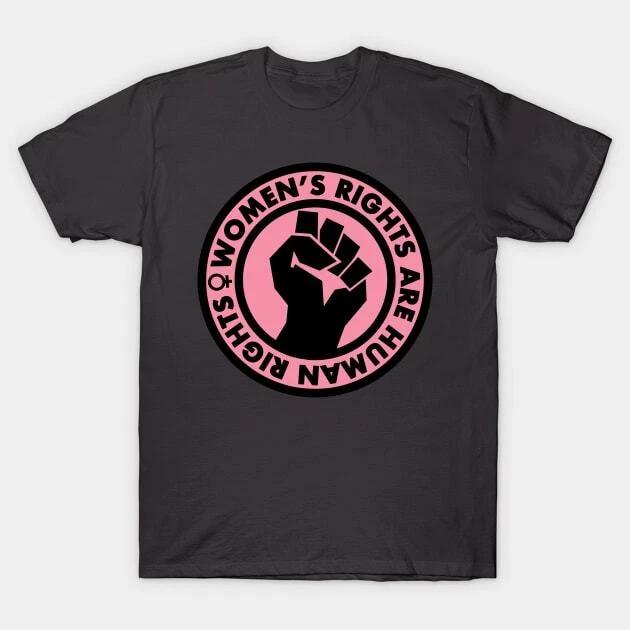 Women s Rights are Human Rights (pink) Made in Australia T-Shirt M