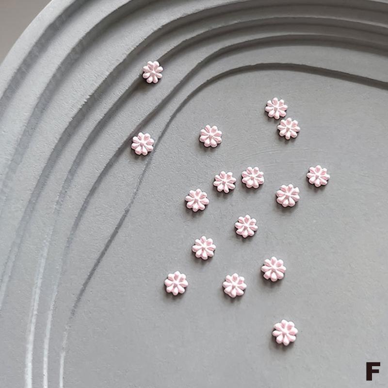 10 Pcs Gold Rhinestone Flower 3D Alloy Nail Charms Mini Flower Sparkling Gold Silver Floral Decorations Manicure Cool Charms