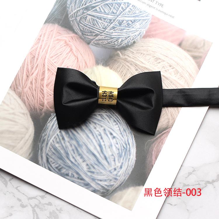 Men'S Solid Bow Tie Men'S Flat Corner Multi-Color Wedding Groom Best Man Bow Tie
