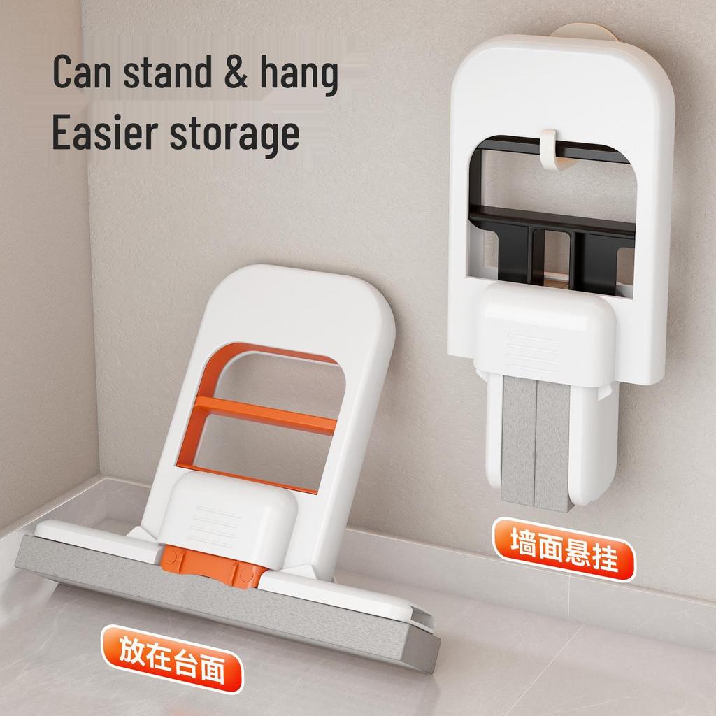 Compact Handheld Wet & Dry No-Rinse Mop for Indoor Surfaces