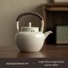 Clay Tea-Boiling Set: Charcoal Stove & Side-Handled Pot for Outdoor & Household Use.