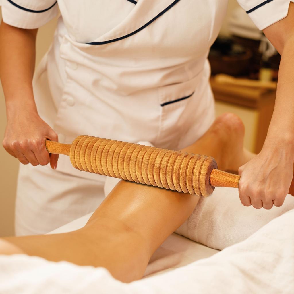 Wooden 2-in-1 SET MASSAGER FOR BODY MASSAGE MADEROTHERAPY CELLULITE GIFT