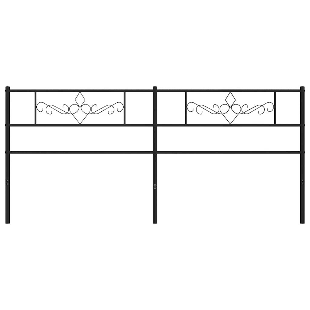 Replacement Headboard Metal Black 200 Cm