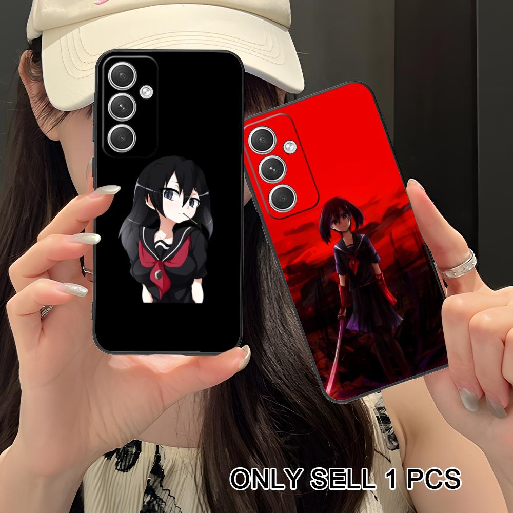 Akame Kurome Matte TPU Mobile Phone Case for Samsung Galaxy S26 S25 S24 S23 S22 S21 S20 Note20 Plus FE Ultra Colorful Cover