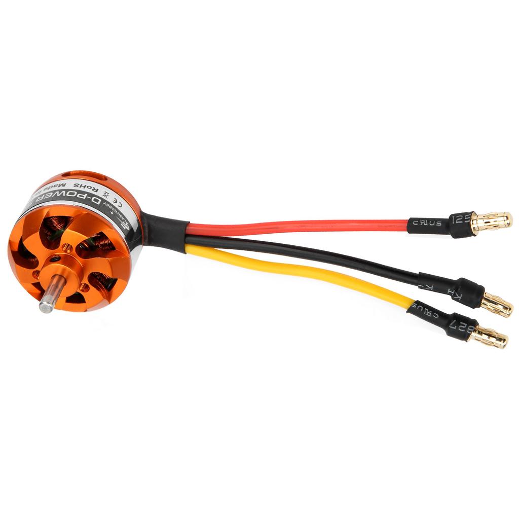 D2822 Brushless Motor with Adapter RC Motor Replacement for RC FixedWing Airplane(1800KV )