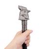 Silver Chicken Rooster Head Animal Fashion Walking Stick Decorative Cospaly Vintage Party Fashionable Walking Cane Crosier 93cm