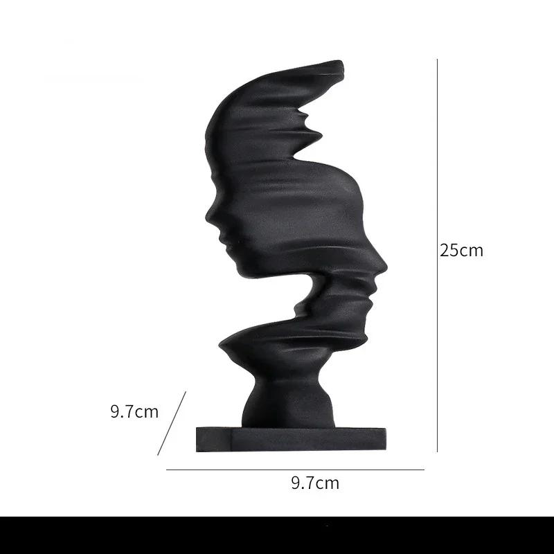 Creative Modern  Resin Abstract Human Art Ornament Home TV Cabinet Office Decorations