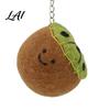 Lustige Lebensmittel-Form Beutelanhänger Handgemacht Wollfilz Obst Schlüsselanhänger Niedlicher Gemüse Schlüsselanhänger für Schlüsselanhänger Rucksäcke Avocado Brokkoli Lauch