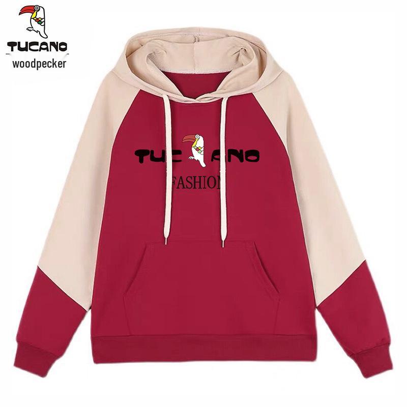 Woodpecker Women's Fleece-Lined Cotton Hoodie - Slimming & Loose Winter Style