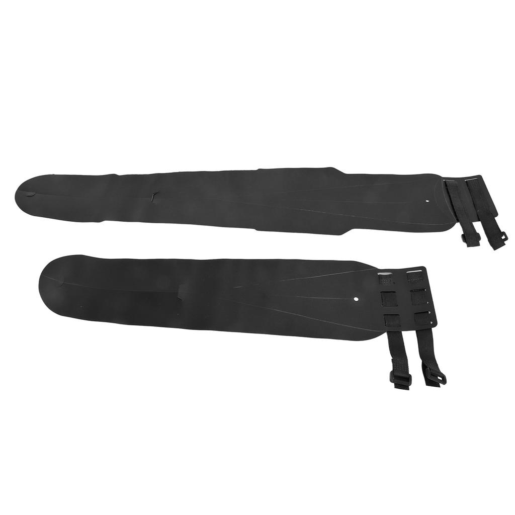 2pcs Bicycle Fenders PP Waterproof Rollable Bike Front Rear Mudguard for Folding Mountain Bike
