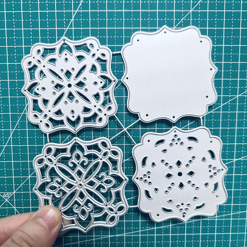 Layered Lace Frame Metal Cutting Dies Stencil for DIY Scrapbooking Photo Album Embossing Paper Cards Crafts Diecuts