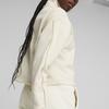 Puma Essentials+ Minimal Gold Half-Zip Mock Neck Fleece Sweatshirt Women Sweatshirt White 680020-87