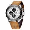 BENYAR AKNIGHT Watch Men's Stylish Watch Men's Watch Luminous Chronograph Fixed Bezel Analog Calendar Arm Watch Waterproof Japanese Quartz Watch Leath