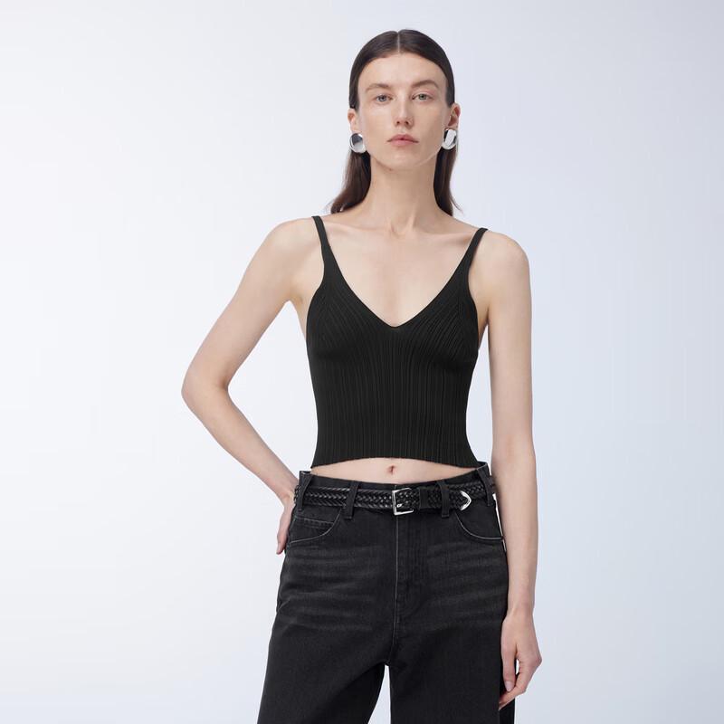 JNBY Women's Slim Fit V-Neck Knit Vest