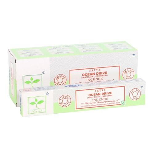 Satya Ocean Drive Earth Incense Sticks (Pack of 12)