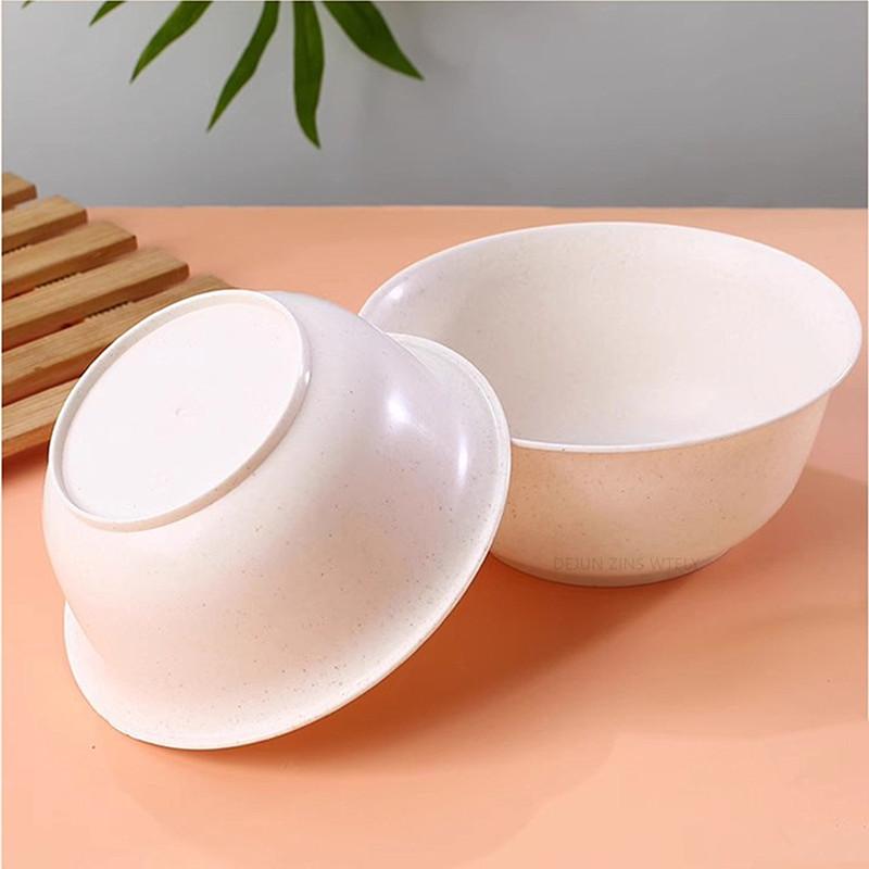 20pcs Disposable Bowl Food Grade Thickened High Temperature Rice Bowl Household High Quality Noodle Bowl Rice Husk Tableware