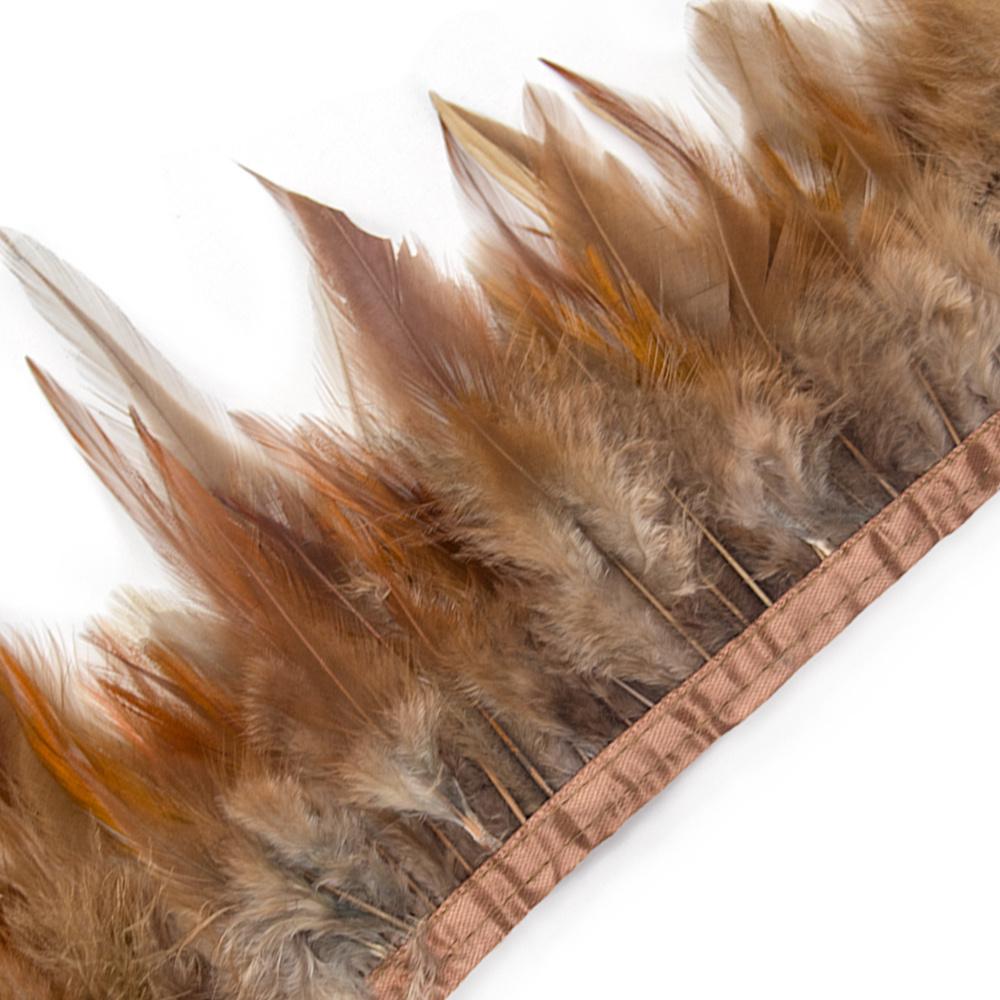 Dyeing Rooster Feathers Trim 4-6Inch Chicken Feather Fringe Ribbon for Clothing Accessories Wedding Decoration Plumas for Crafts