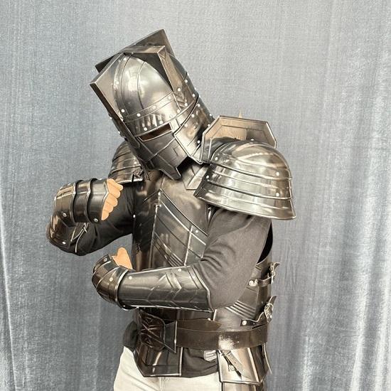 Moria Dwarven Battle  Crusader Knight Suit Full-Body Wearable Combat  for , Reenactments, and Cosplay