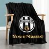 Juventus Personalized Name Blanket Cozy Customizable Blanket Soft & Cozy Perfect for Office Chair Seaside Livingroom Living Room All-Season Use