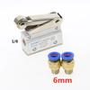 One In And One Out Pneumatic Air Switch MOV-02 Limit Stroke Quick Exhaust Valve Mechanical Valve with Roller Normally Closed
