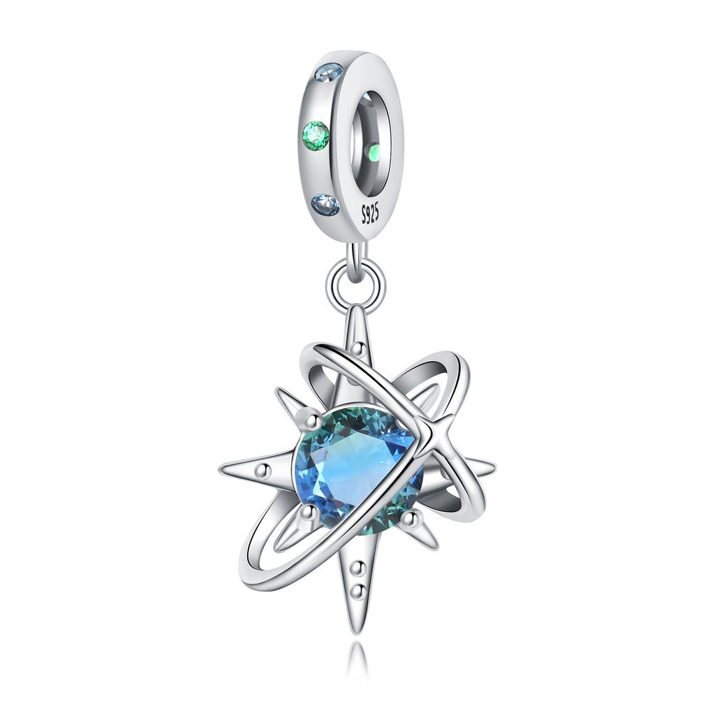 Copper 35 Styles Mysterious Stars Moon Pendants Bracelet Charms Fit Women Jewelry Party Beads Diy Gifts Accessories