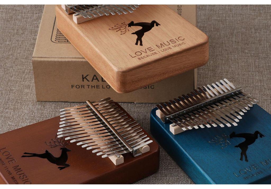 17-Key Beginner Kalimba Thumb Piano - Portable Musical Instrument
