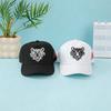 Tiger Embroidery Baseball Cap For Men Women Red Claw Mark Hip Hop Streetwear Adjustable Dad Hat Outdoor Sun Hat